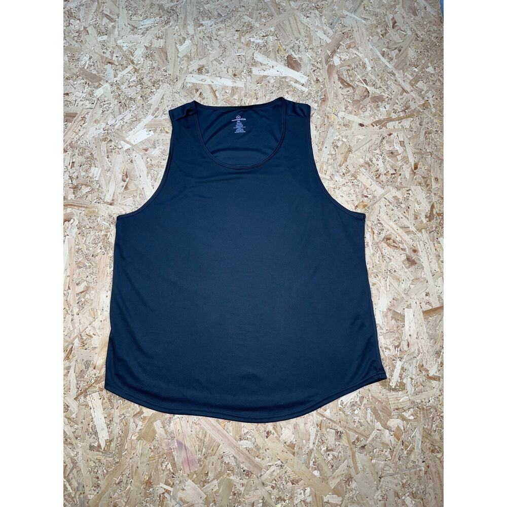 Realessentials Mens Black Sleeveless Activewear Sz 3XL